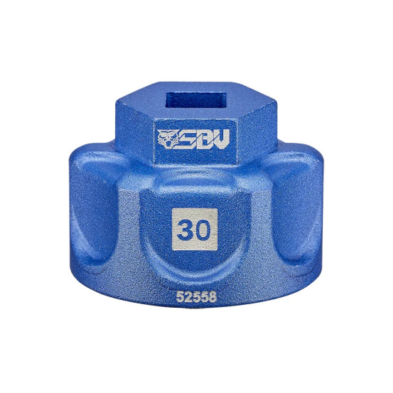 Douille aluminium 3/8 - 30 mm - 6 pans SBV Tools