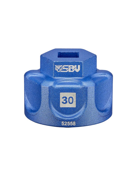 Douille aluminium 3/8 - 30 mm - 6 pans SBV Tools