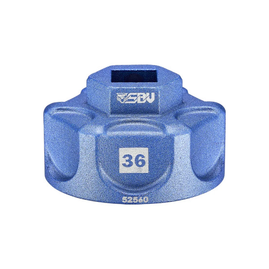 Douille aluminium 3/8 - 36 mm - 6 pans SBV Tools