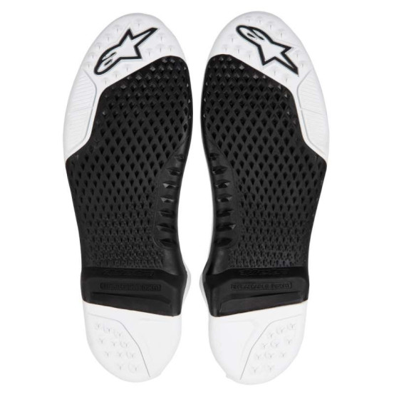 Semelle complète noire/blanche pour Bottes Alpinestars Tech10