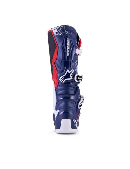 Bottes cross Alpinestars 2026 Tech 7 Edition limitée Unity - Bleu Blanc Rouge