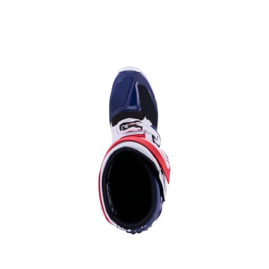 Bottes cross Alpinestars 2026 Tech 7 Edition limitée Unity - Bleu Blanc Rouge
