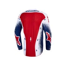 Maillot cross Alpinestars 2026 Techstar Edition limitée Unity - Bleu Blanc Rouge 2