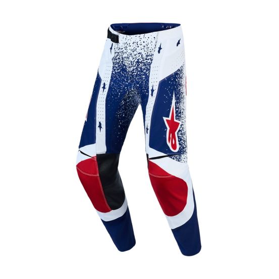 Pantalon cross Alpinestars 2026 Techstar Edition limitée Unity - Bleu Blanc Rouge