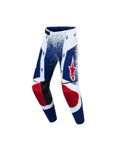 Pantalon cross Alpinestars 2026 Techstar Edition limitée Unity - Bleu Blanc Rouge