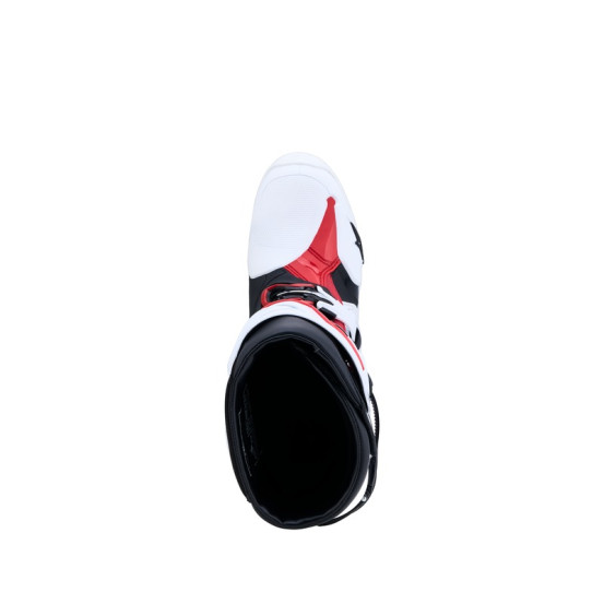 Bottes cross Alpinestars Tech 10 - Blanc Noir Rouge Vif