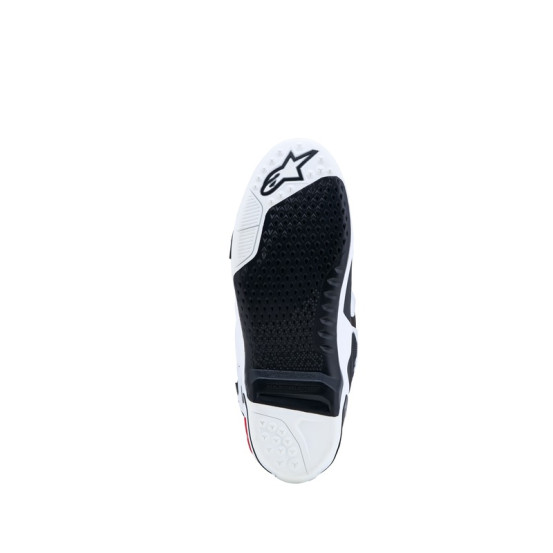 Bottes cross Alpinestars Tech 10 - Blanc Noir Rouge Vif