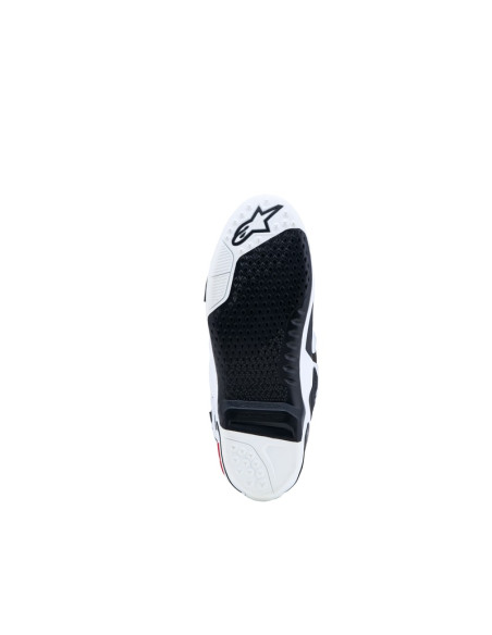 Bottes cross Alpinestars Tech 10 - Blanc Noir Rouge Vif