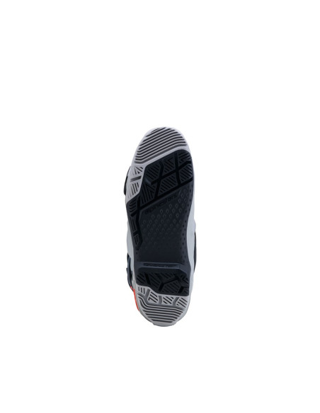Bottes cross Alpinestars Tech 10 Enduro - Gris Rouge Fluo