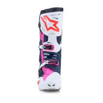 Bottes cross Alpinestars Tech 10 Supervented - Bleu Blanc Fuchsia 2