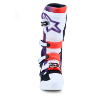 Bottes cross Alpinestars Tech 7 - Violet Blanc Bleu Rouge Fluo 2
