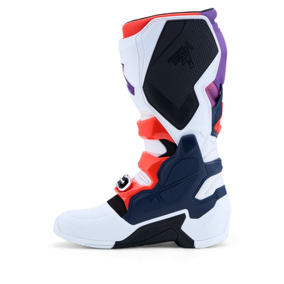 Bottes cross Alpinestars Tech 7 - Violet Blanc Bleu Rouge Fluo