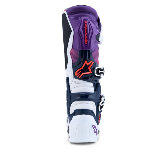 Bottes cross Alpinestars Tech 7 - Violet Blanc Bleu Rouge Fluo