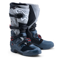 Bottes cross Alpinestars Tech 7 Enduro Drystar - Gris Rouge Vif
