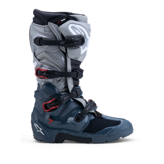 Bottes cross Alpinestars Tech 7 Enduro Drystar - Gris Rouge Vif