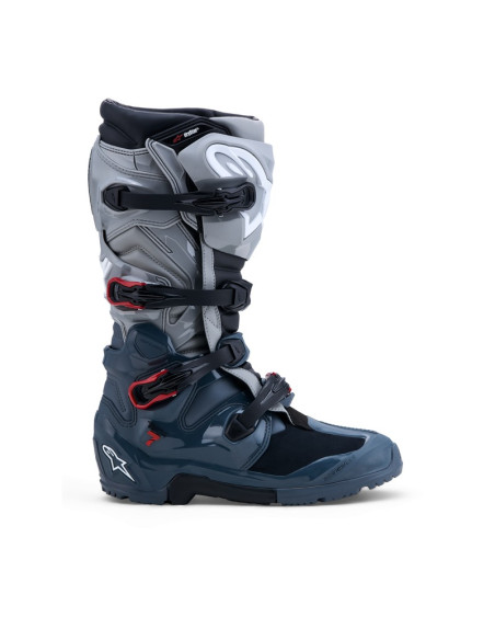 Bottes cross Alpinestars Tech 7 Enduro Drystar - Gris Rouge Vif