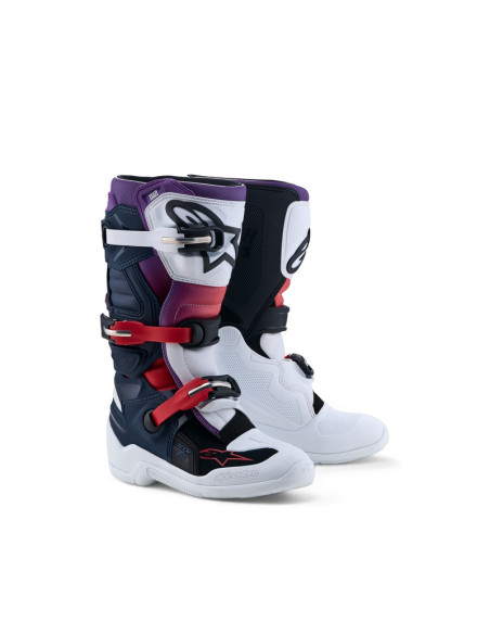 Bottes cross enfant Alpinestars Tech 7S - Bleu Blanc Noir