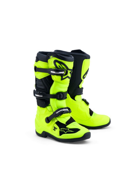 Bottes cross enfant Alpinestars Tech 7S - Jaune Fluo Noir