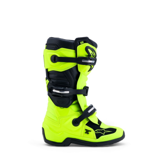 Bottes cross enfant Alpinestars Tech 7S - Jaune Fluo Noir