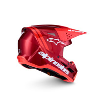 Casque cross Alpinestars 2027 S-M3 Radium - Rouge Métallisé Blanc 2
