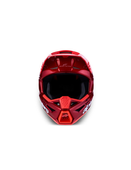 Casque cross Alpinestars 2027 S-M3 Radium - Rouge Métallisé Blanc