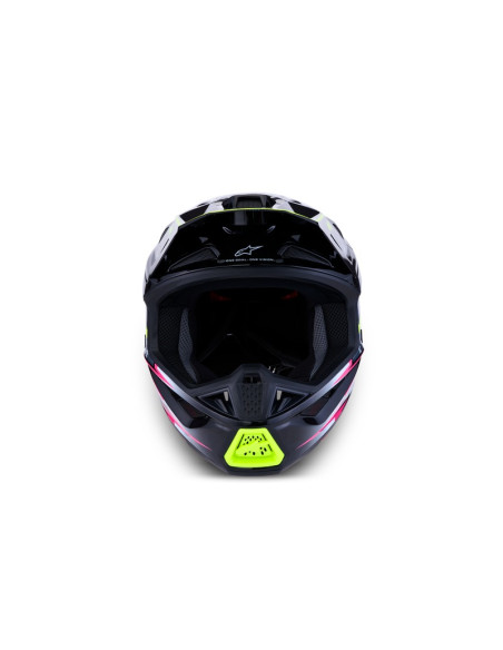 Casque cross Alpinestars 2027 S-M7 Blaster - Noir Gris Jaune Fluo