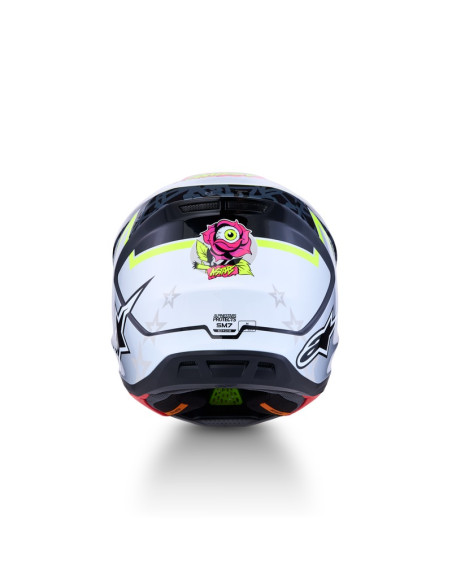 Casque cross Alpinestars 2027 S-M7 Blaster - Noir Gris Jaune Fluo