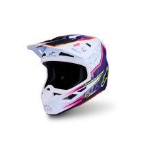 Casque cross Alpinestars 2027 S-M7 Blaster - Violet Rose Blanc