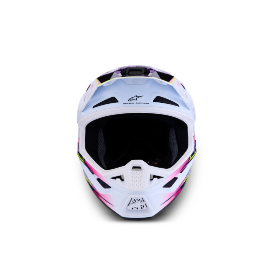 Casque cross Alpinestars 2027 S-M7 Blaster - Violet Rose Blanc