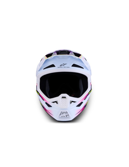 Casque cross Alpinestars 2027 S-M7 Blaster - Violet Rose Blanc