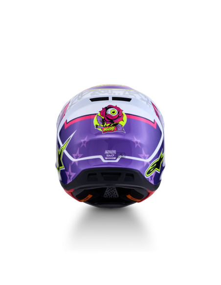 Casque cross Alpinestars 2027 S-M7 Blaster - Violet Rose Blanc