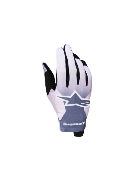 Gants cross Alpinestars Radar - Gris Lila Blanc Noir