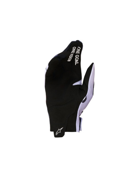 Gants cross Alpinestars Radar - Gris Lila Rouge Noir