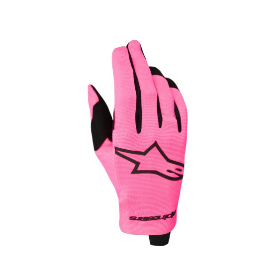 Gants cross Alpinestars Radar - Rose Fluo Noir