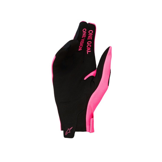Gants cross Alpinestars Radar - Rose Fluo Noir