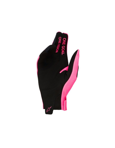 Gants cross Alpinestars Radar - Rose Fluo Noir