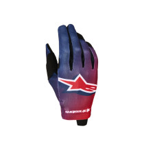 Gants cross Alpinestars Radar - Rouge Bleu