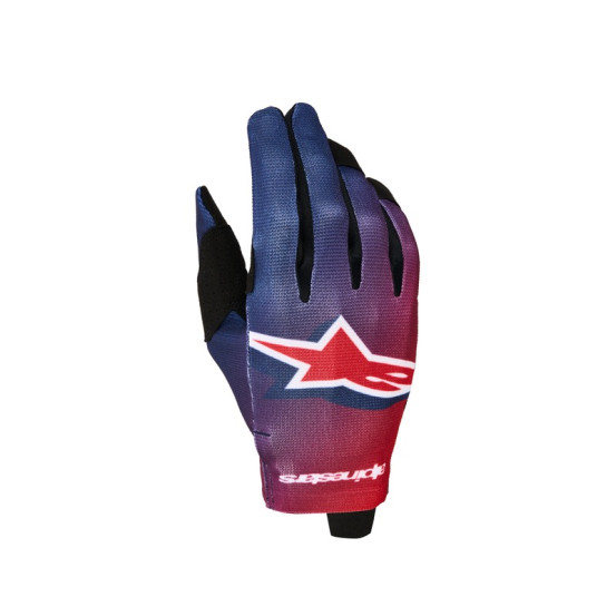 Gants cross Alpinestars Radar - Rouge Bleu