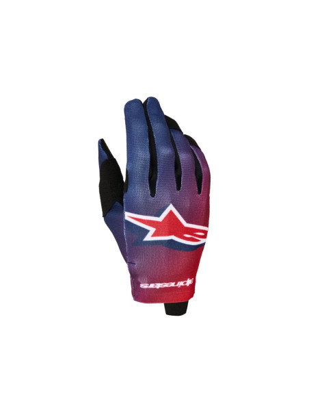 Gants cross Alpinestars Radar - Rouge Bleu