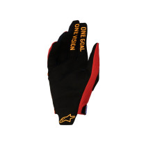Gants cross Alpinestars Radar Pro - Rouge Noir 2