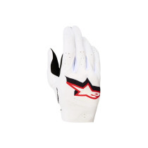 Gants cross Alpinestars Supertech MX - Blanc Noir Rouge
