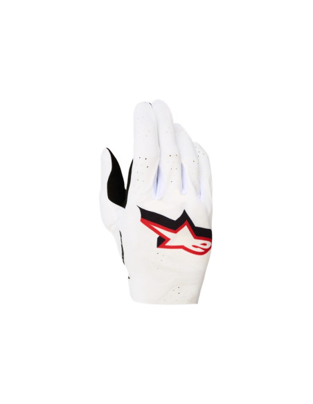 Gants cross Alpinestars Supertech MX - Blanc Noir Rouge