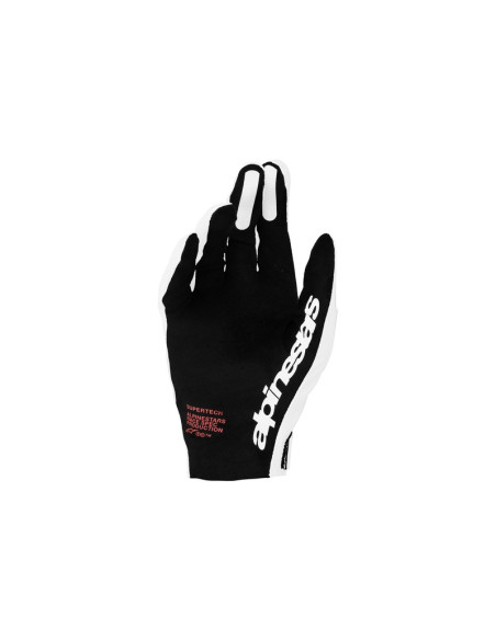 Gants cross Alpinestars Supertech MX - Blanc Noir Rouge