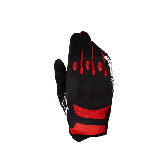 Gants cross Alpinestars Techdura - Noir Rouge Vif