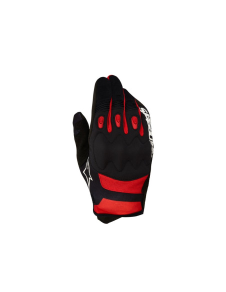 Gants cross Alpinestars Techdura - Noir Rouge Vif