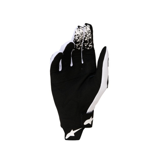 Gants cross Alpinestars Techstar - Blanc Noir
