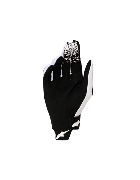 Gants cross Alpinestars Techstar - Blanc Noir