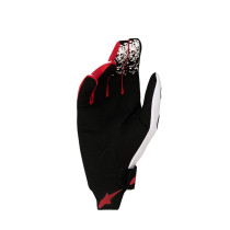 Gants cross Alpinestars Techstar - Noir Blanc Rouge Fluo 2