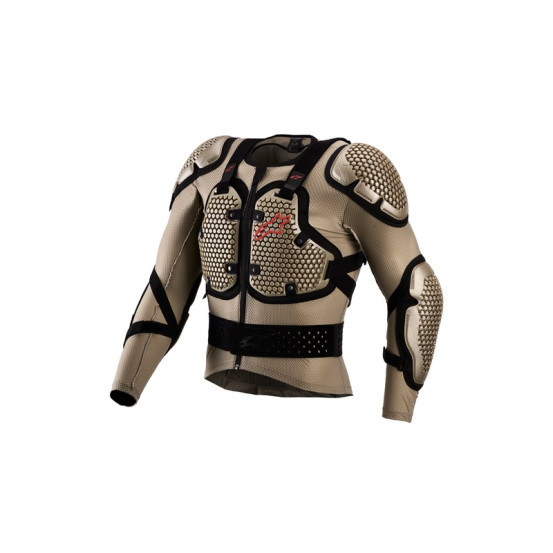 Gilet de protection Alpinestars Bionic action V3 - Aluminium Noir Rouge Fluo