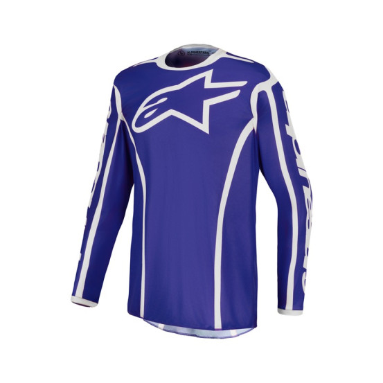 Maillot cross Alpinestars 2027 Fluid Apex V2 - Bleu Blanc